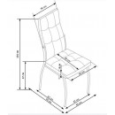 Стул HALMAR K416 серый/хром
